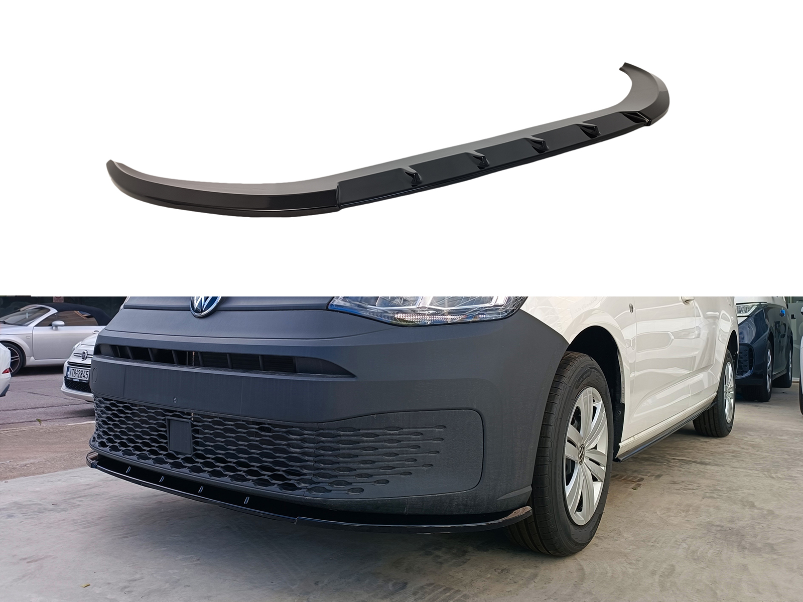 Front Splitter V.2 Volkswagen Caddy Mk5 (2021-) Εμπρός Σπλίτερ V.2 Volkswagen Caddy Mk5 (2021-)