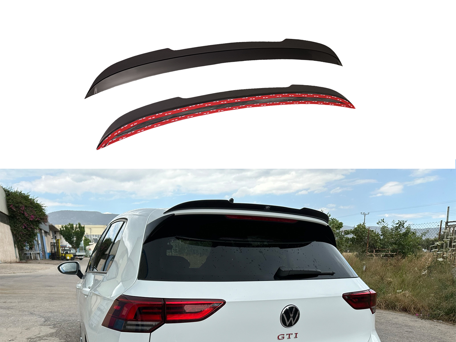 Spoiler Cap Volkswagen Golf Mk8 / Mk8 Facelift GTI / GTD / R Επιπρόσθετη Αεροτομή Volkswagen Golf Mk8 / Mk8 Facelift GTI / GTD / R
