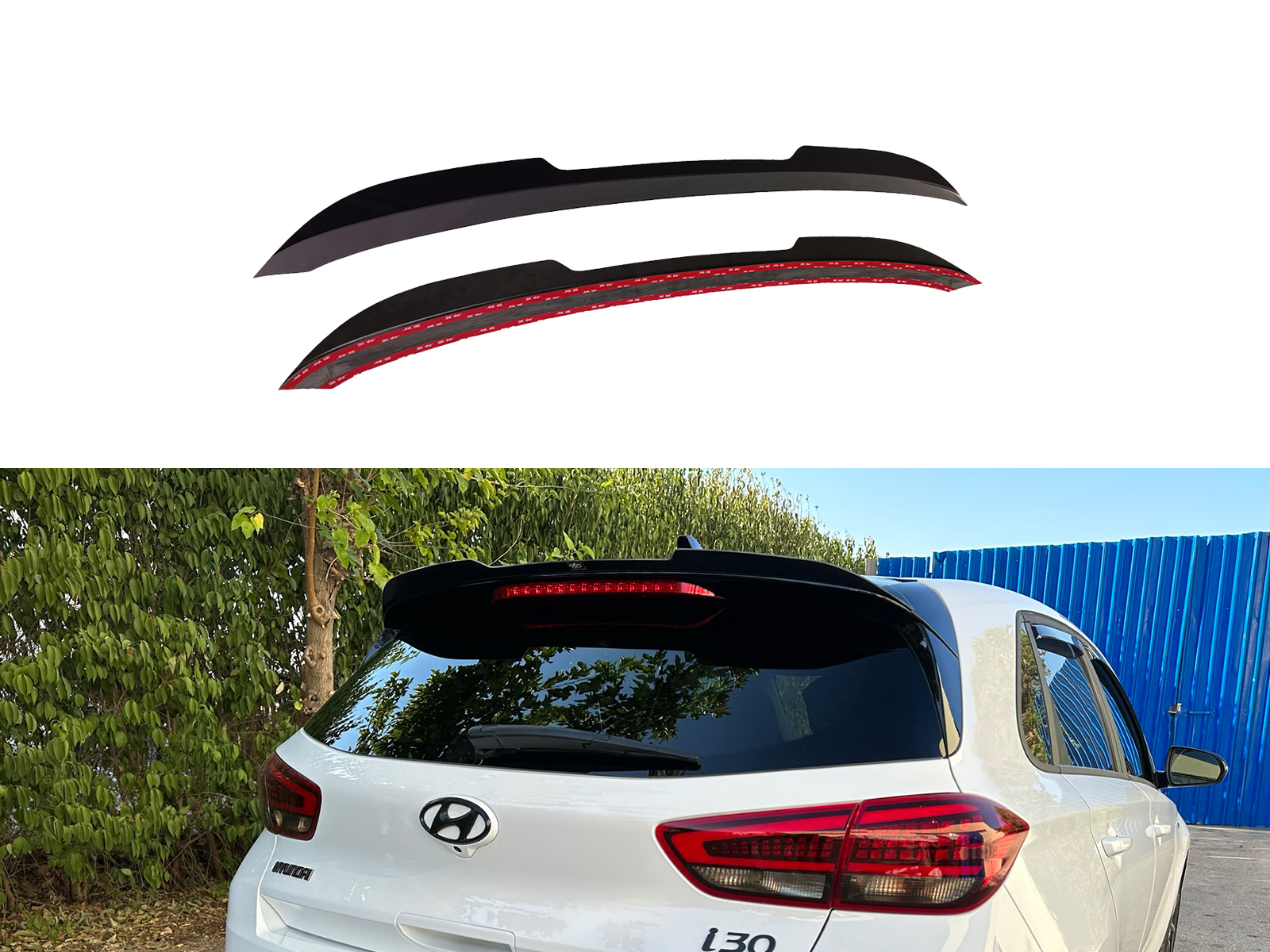 Spoiler Cap Hyundai i30 Mk3 (2016-) Επιπρόσθετη Αεροτομή Hyundai i30 Mk3 (2016-)