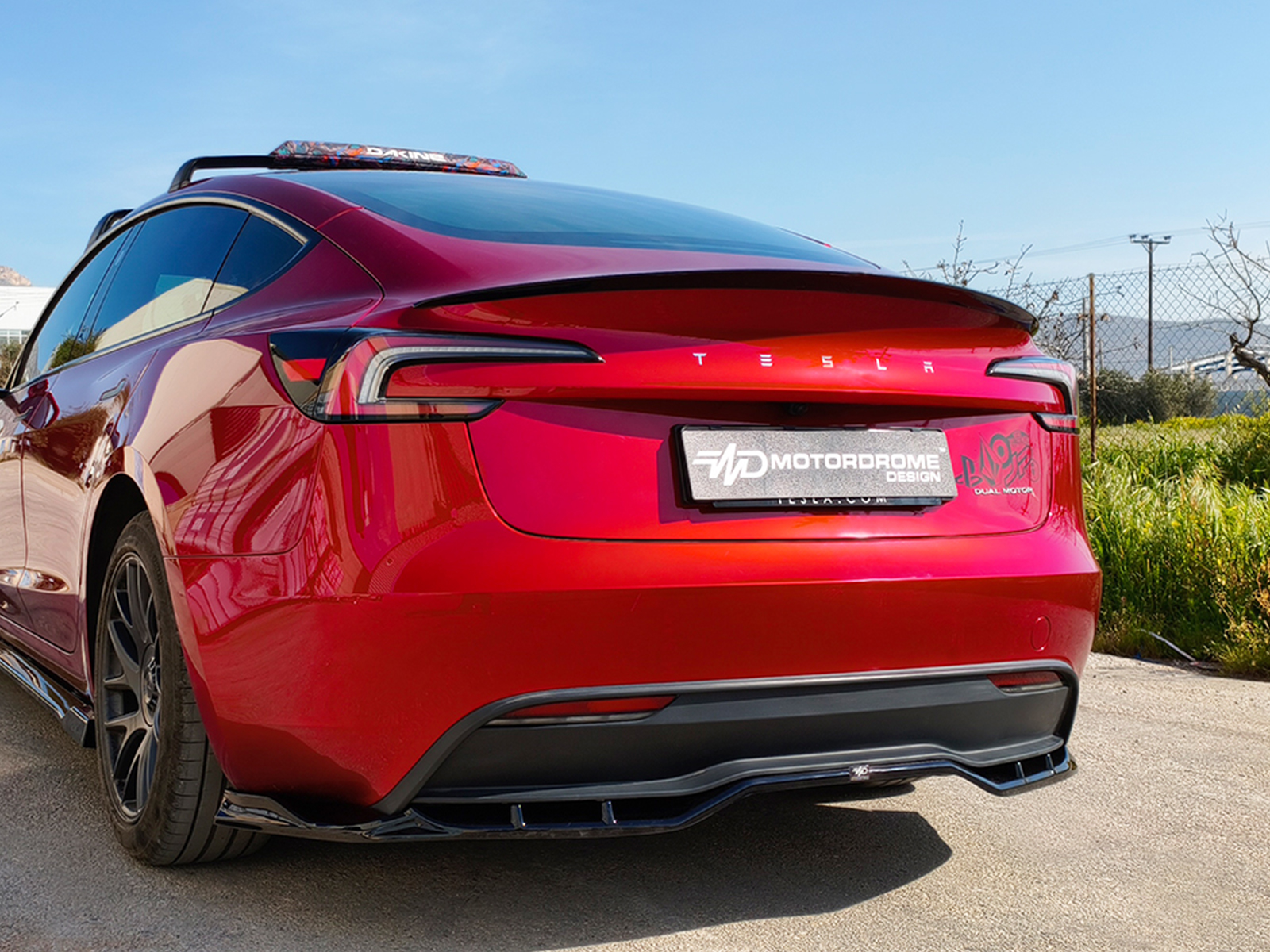 Lip Spoiler Tesla Model 3 Mk1 / Mk1 Facelift Αεροτομή Tesla Model 3 Mk1 / Mk1 Facelift