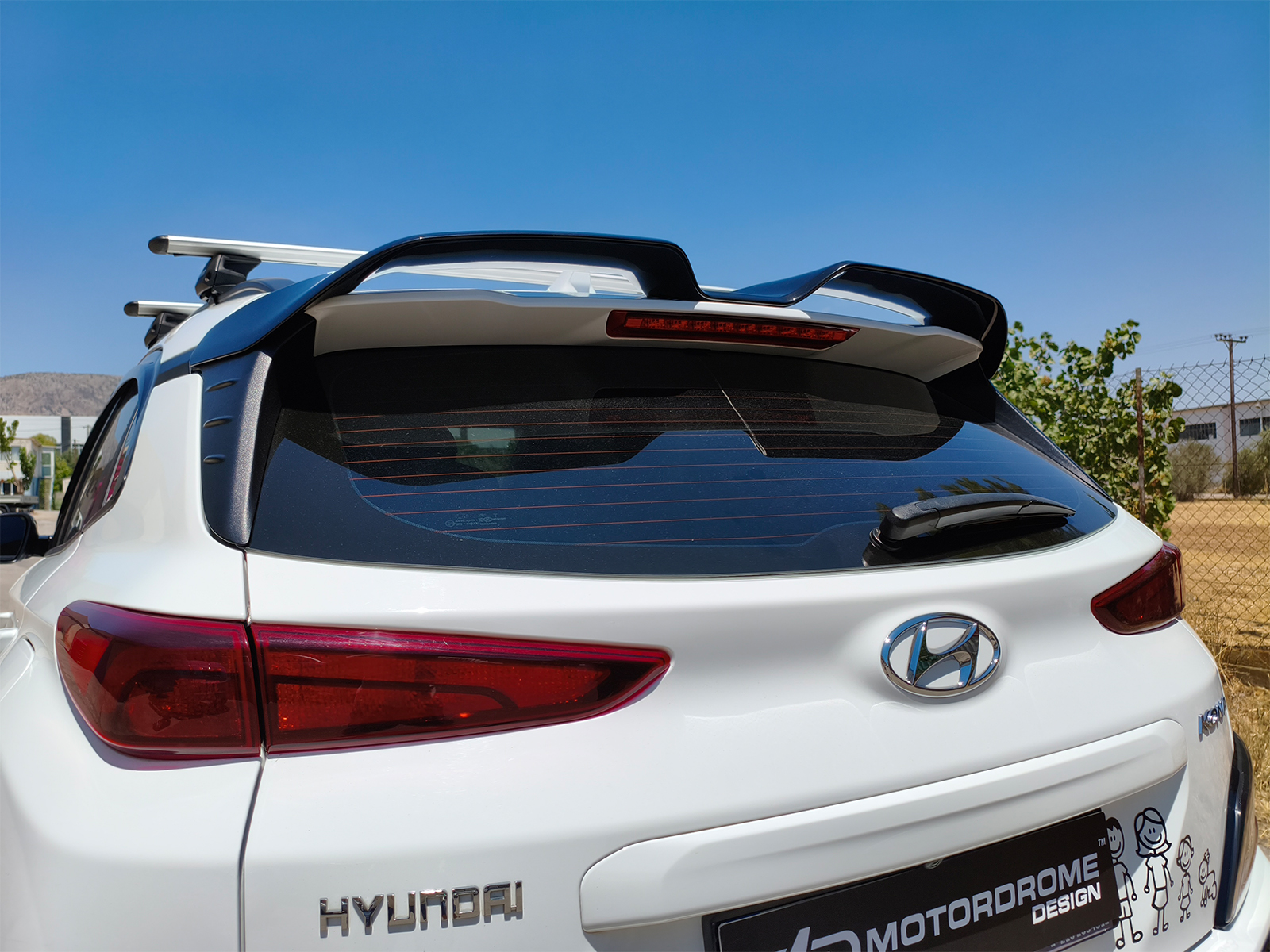 Roof Spoiler Hyundai Kona N-Line Mk1 Facelift Αεροτομή Οροφής Hyundai Kona N-Line Mk1 Facelift