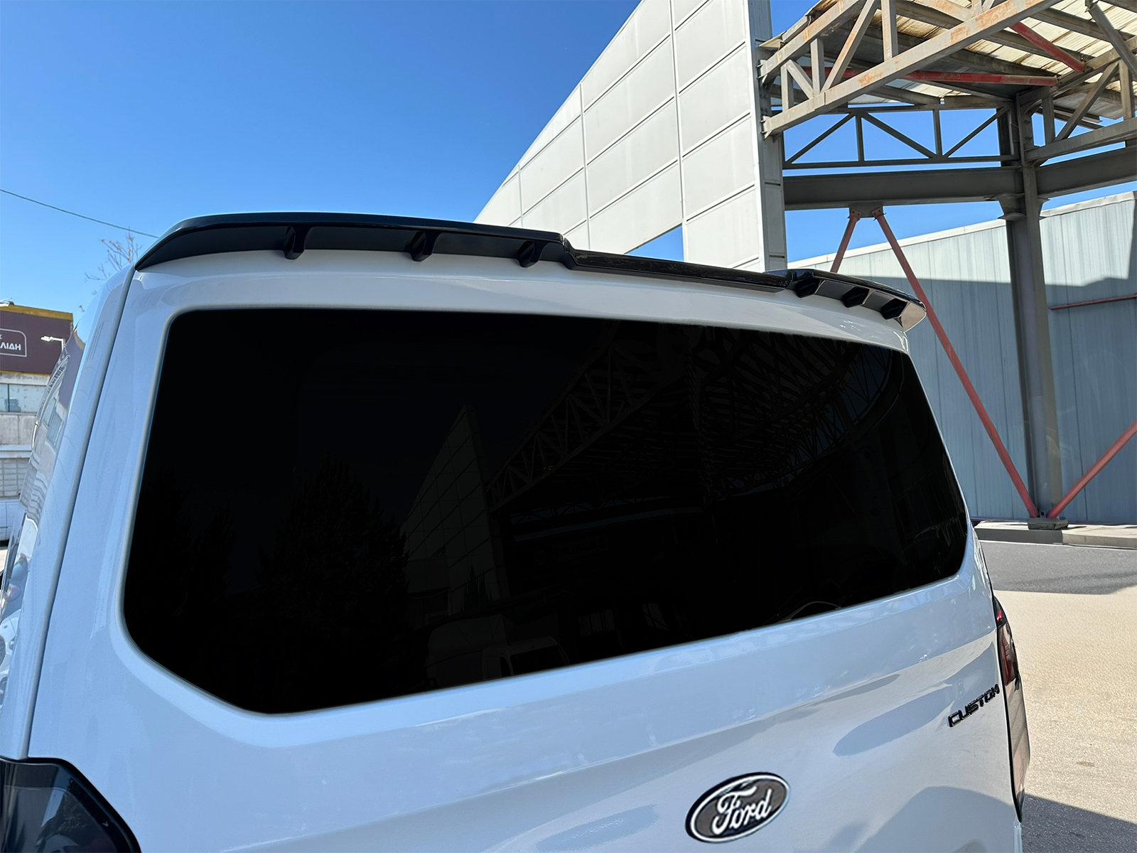 Roof Spoiler V.3 Tailgate Ford Transit / Tourneo Custom Mk2 / Volkswagen T7 Αεροτομή Οροφής V.3 Μονή Πόρτα Ford Transit / Tourneo Custom Mk2 / Volkswagen T7