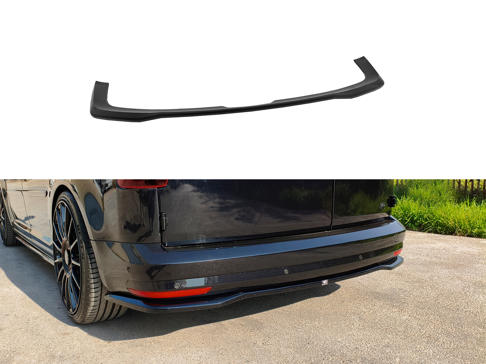 Rear Splitter Volkswagen Caddy Mk4 Πίσω Σπλίτερ Volkswagen Caddy Mk4