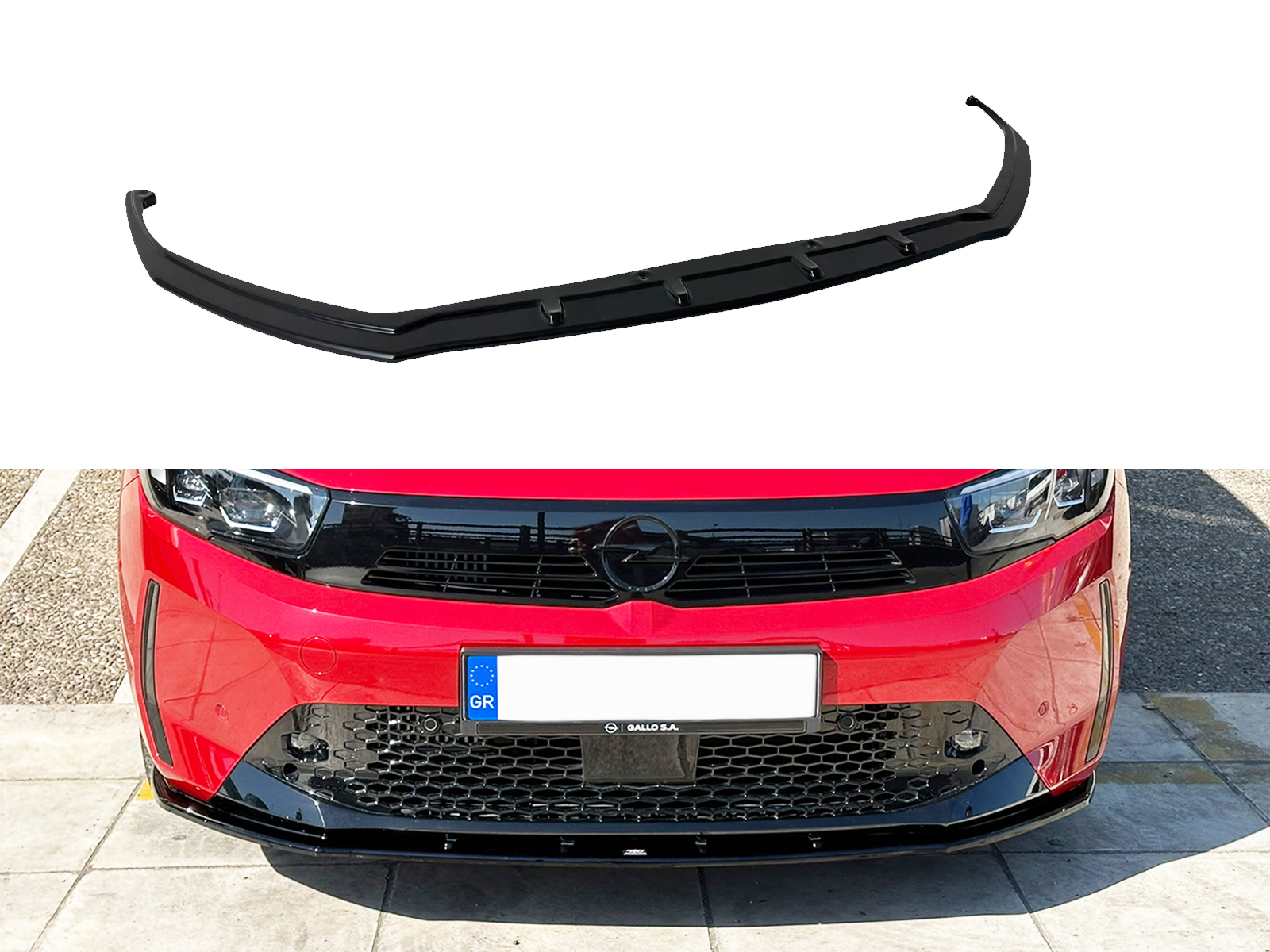 Front Splitter Opel Corsa F Facelift (2023-) Εμπρός Σπλίτερ Opel Corsa F Facelift (2023-)