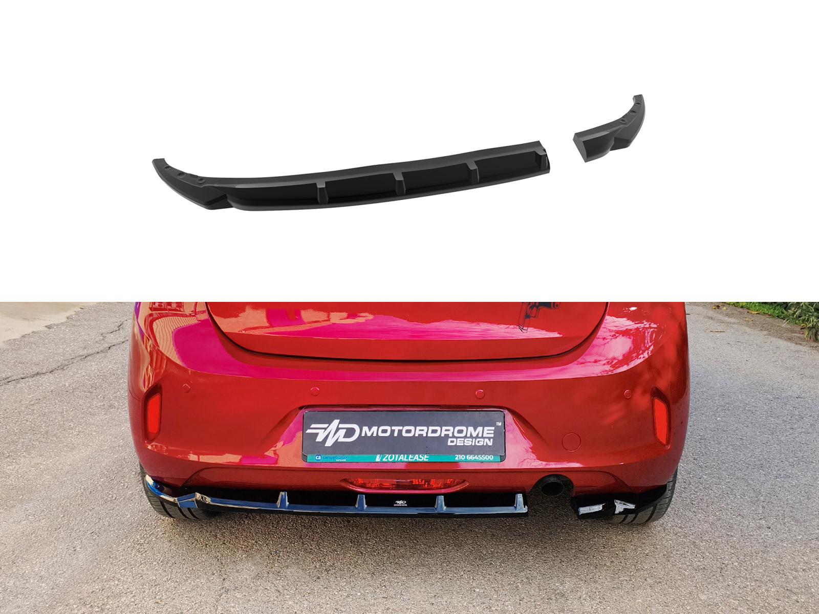 Rear Splitter Opel Corsa F (2019-) Πίσω Σπλίτερ Opel Corsa F (2019-)