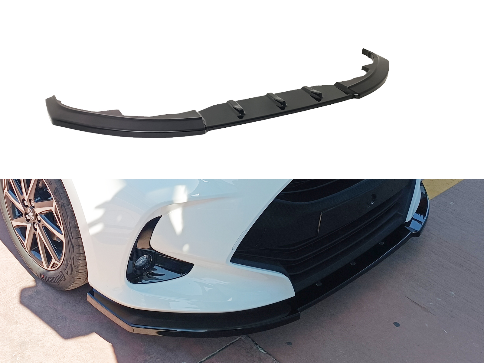Front Splitter V.2 Toyota Yaris Mk4 (2020-) Εμπρός Σπλίτερ V.2 Toyota Yaris Mk4 (2020-)