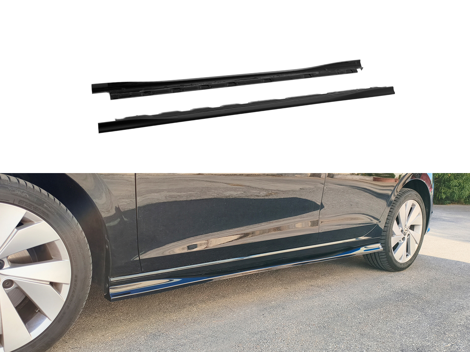 Side Skirts Extensions Volkswagen Golf MK8 / Mk8 Facelift Επιπρόσθετα Μαρσπιέ Volkswagen Golf MK8 / Mk8 Facelift