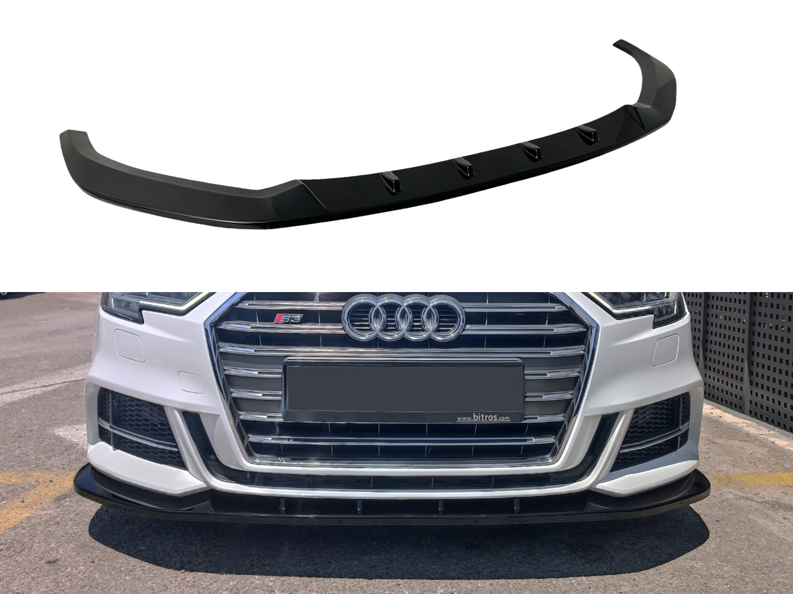 Front Splitter Audi S3 / A3 S-Line 8V Facelift Sportback Εμπρός Σπλίτερ Audi S3 / A3 S-Line 8V Facelift Sportback