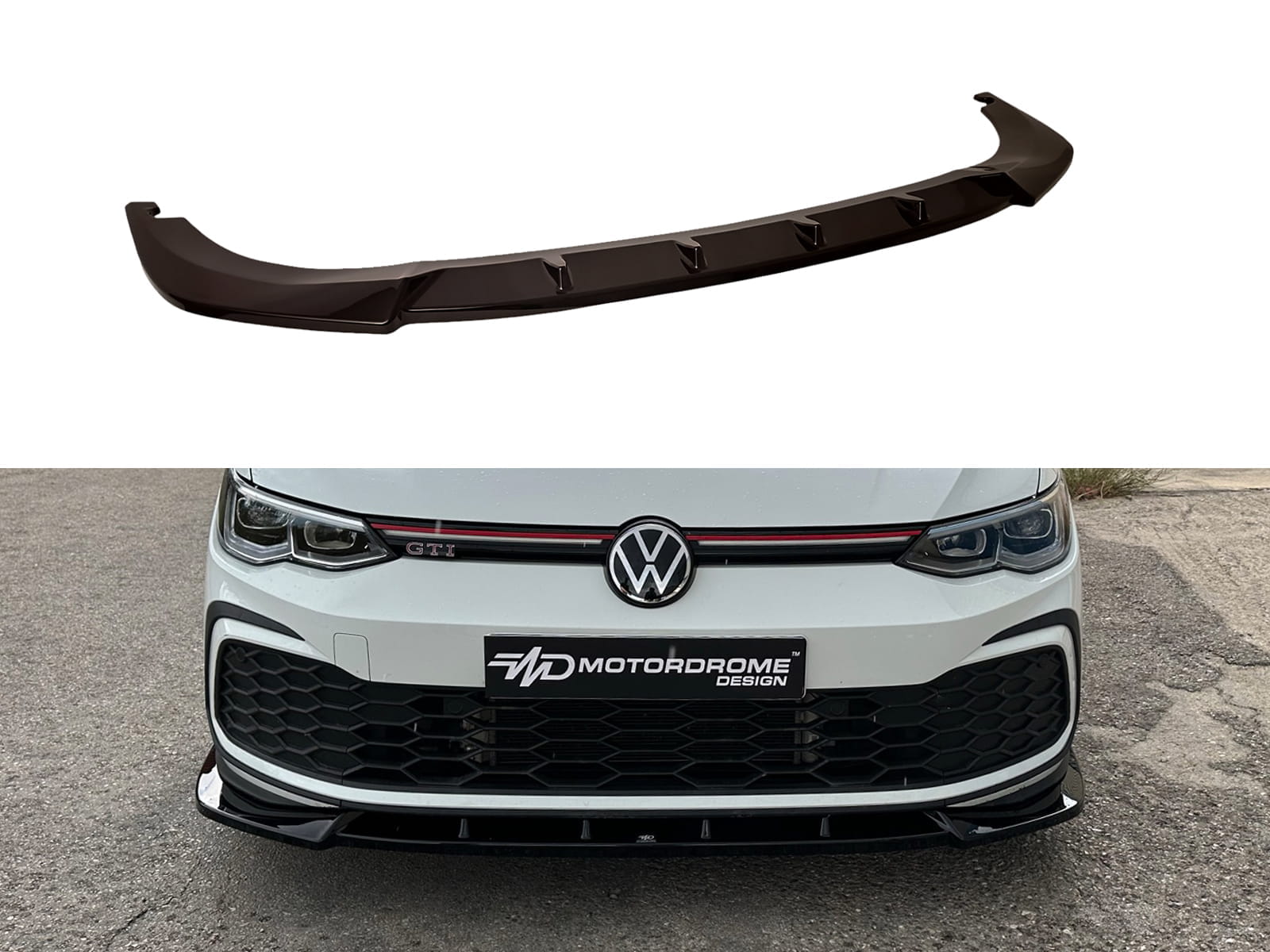 Front Splitter Volkswagen Golf Mk8 GTI / GTE / R-Line Εμπρός Σπλίτερ Volkswagen Golf Mk8 GTI / GTE / R-Line