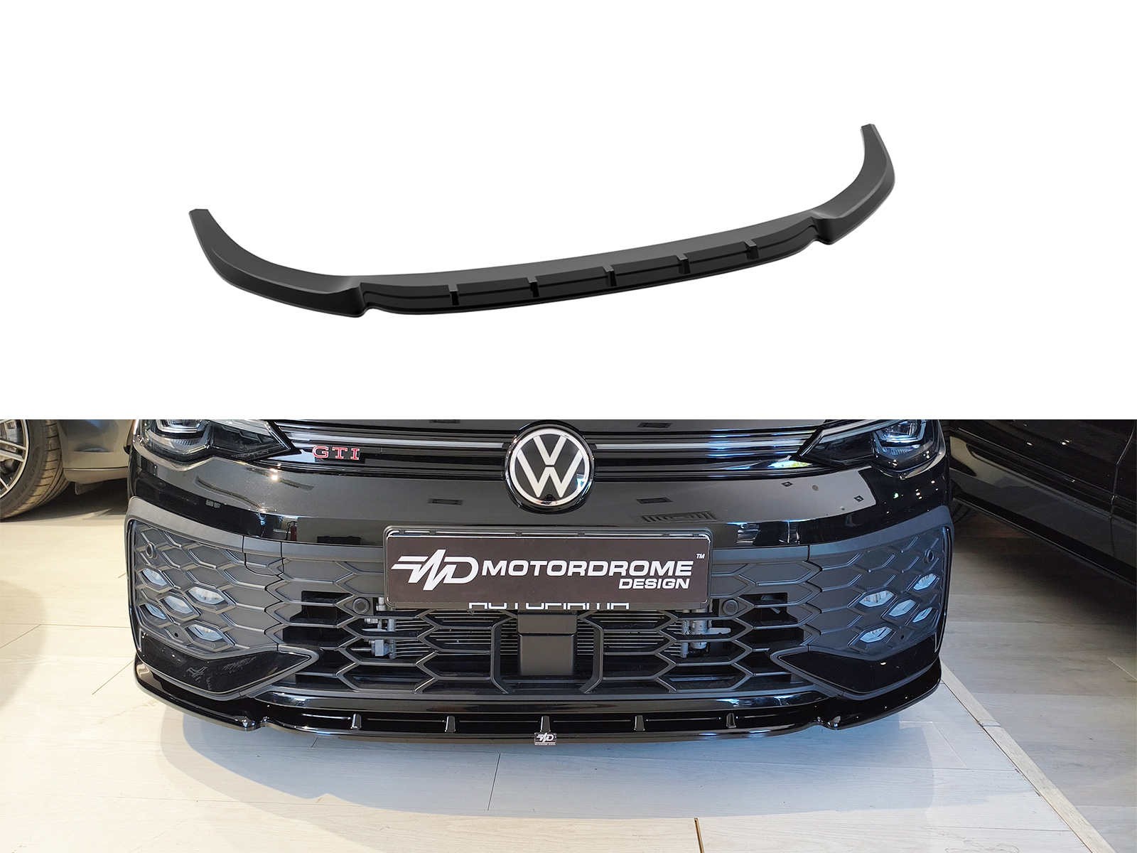 Front Splitter V.1 Volkswagen Golf Mk8 Facelift GTI / GTE / R-Line Εμπρός Σπλίτερ V.1 Volkswagen Golf Mk8 Facelift GTI / GTE / R-Line