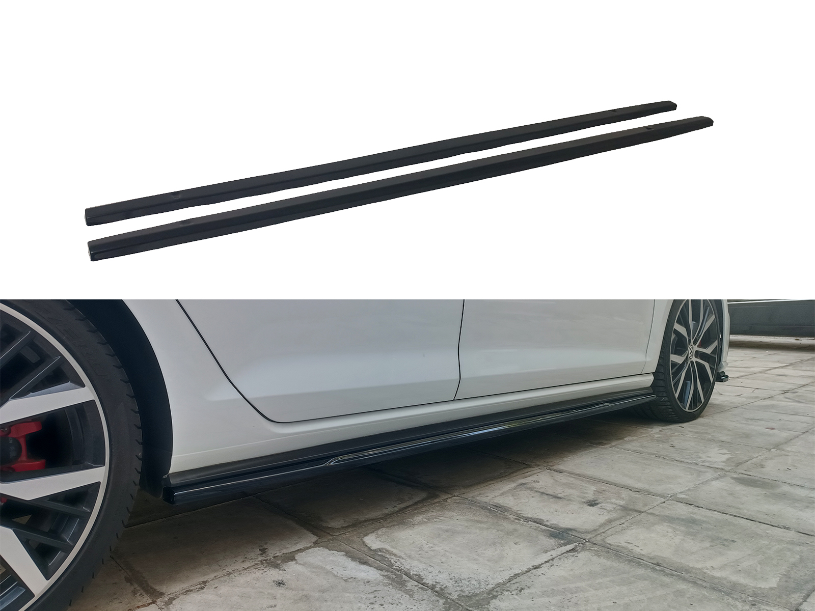 Side Skirts Extensions Volkswagen Golf Mk7 / MK7 Facelift GTI Επιπρόσθετα Μαρσπιέ Volkswagen Golf Mk7 / MK7 Facelift GTI