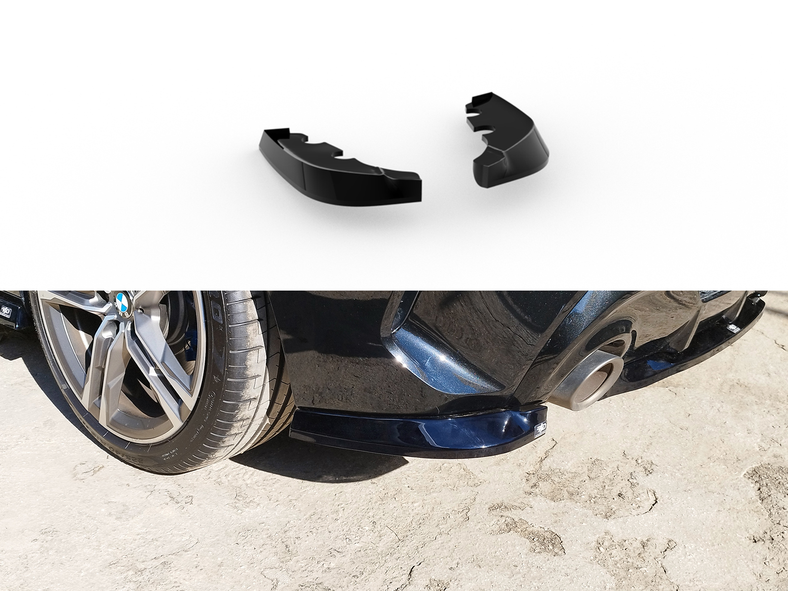 Rear Side Splitters BMW M135i F40 Πίσω Γωνίες BMW M135i F40
