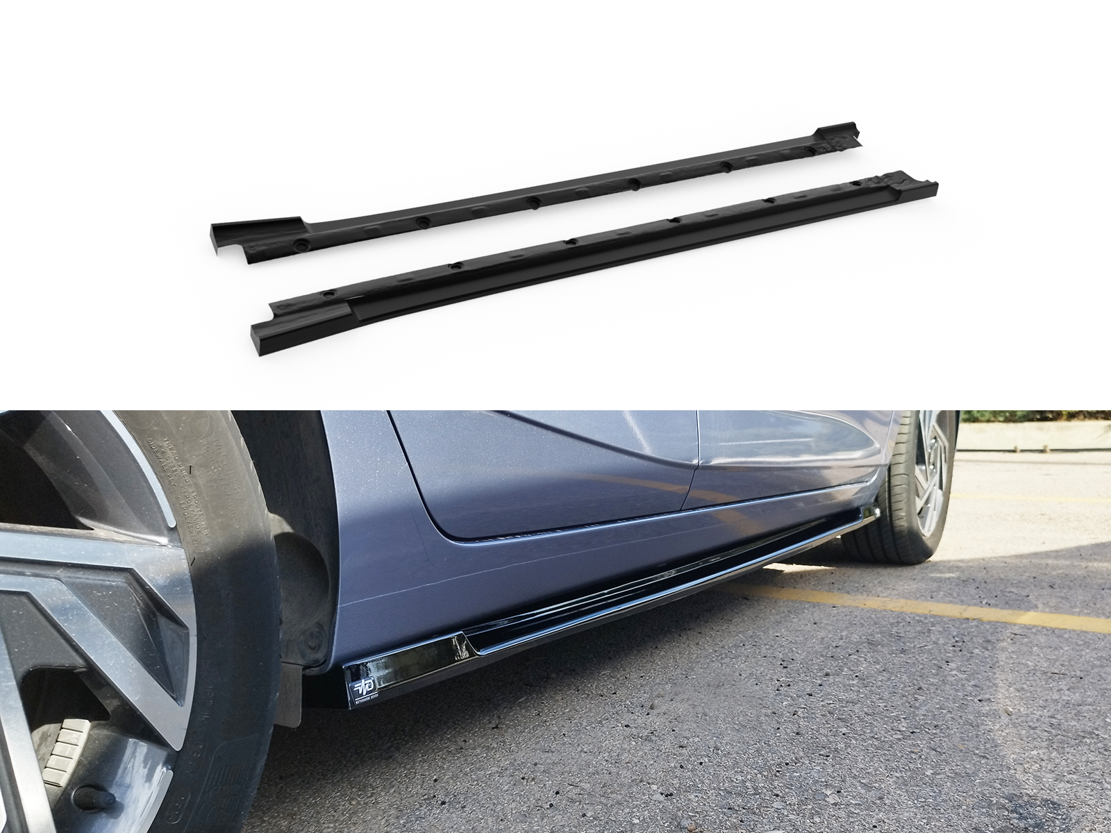 Side Skirts Extensions Hyundai i20 Mk3 (2020-) Επιπρόσθετα Μαρσπιέ Hyundai i20 Mk3 (2020-)