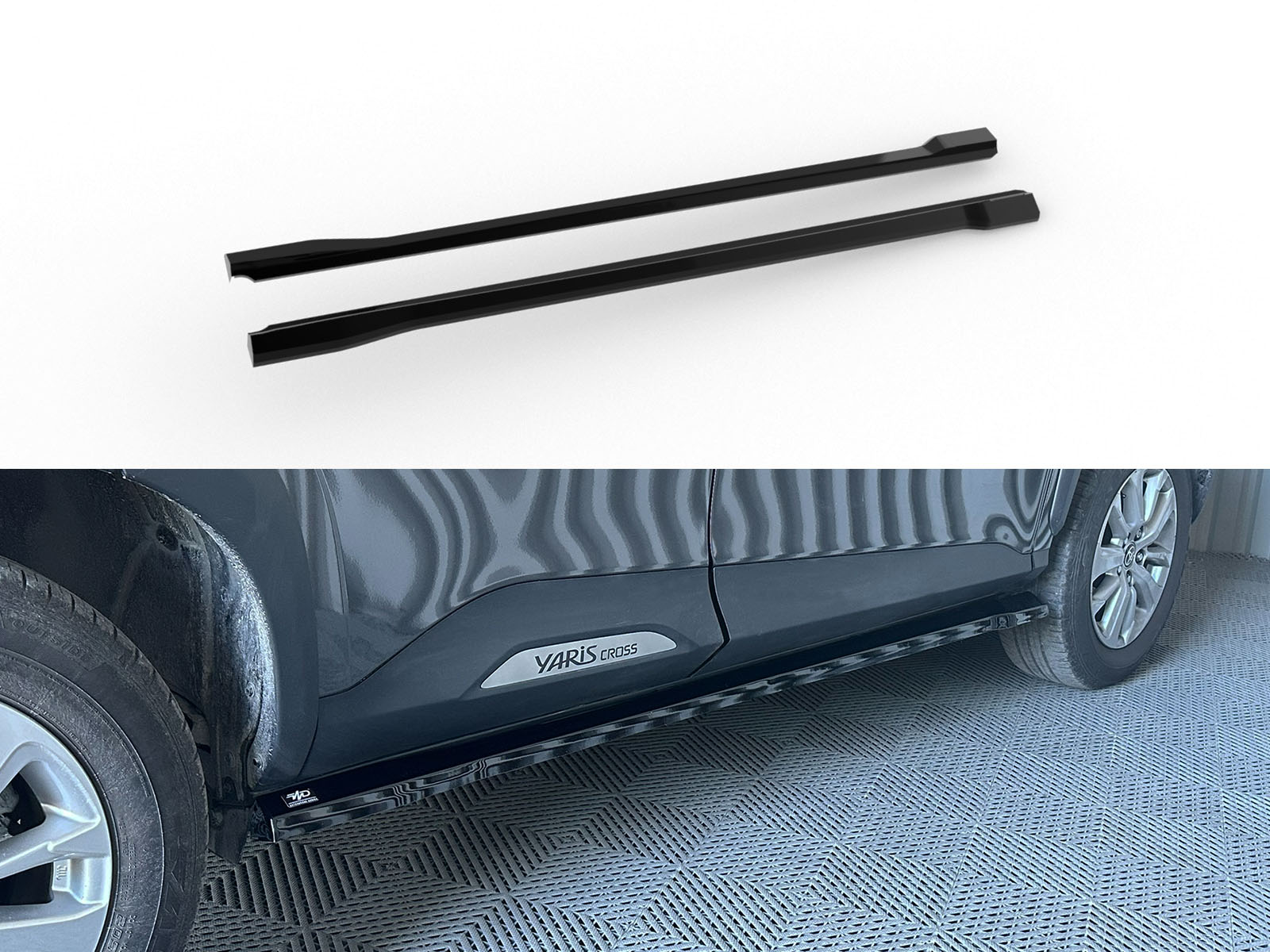 Side Skirts Extensions Toyota Yaris Cross Mk1 Επιπρόσθετα Μαρσπιέ Toyota Yaris Cross Mk1