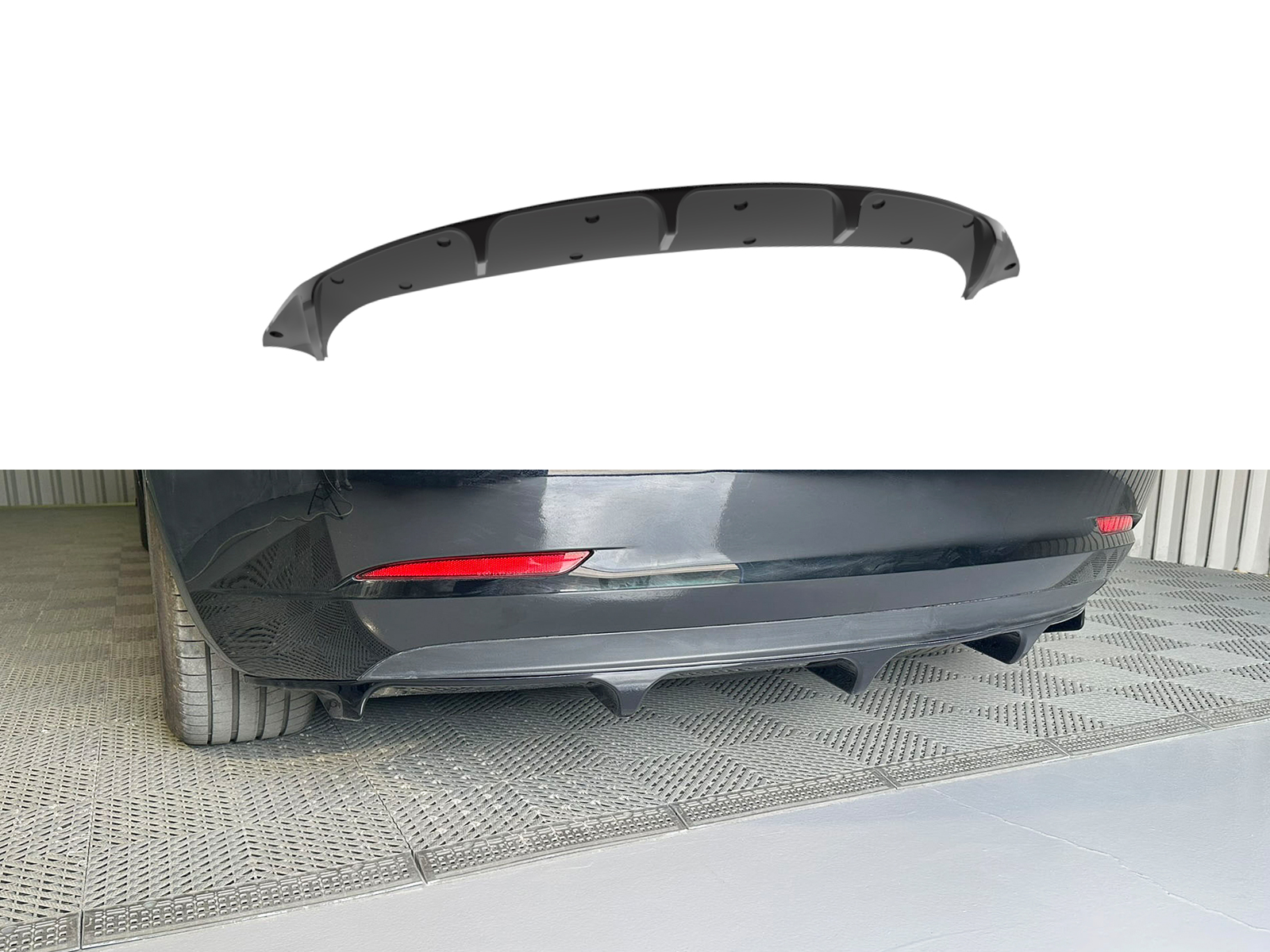 Rear Diffuser Tesla Model 3 Πίσω Διαχύτης Tesla Model 3