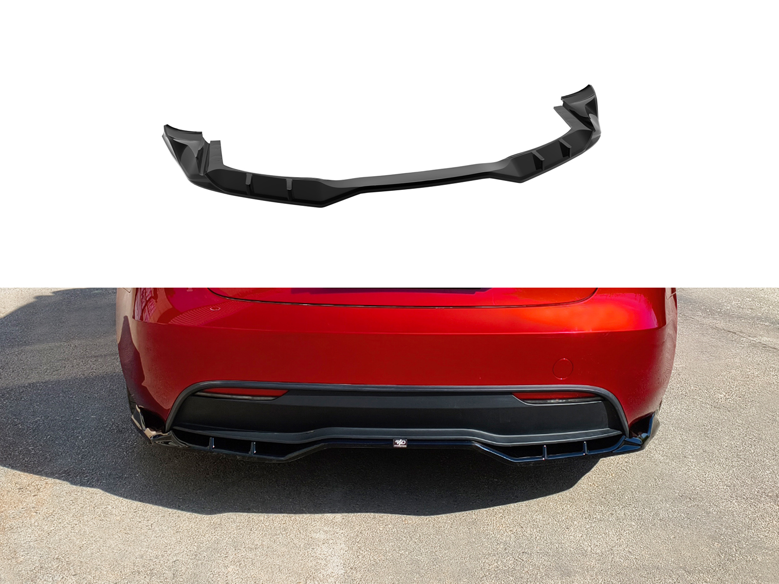 Rear Splitter Tesla Model 3 Mk1 Project Highland Facelift Πίσω Σπλίτερ Tesla Model 3 Mk1 Project Highland Facelift
