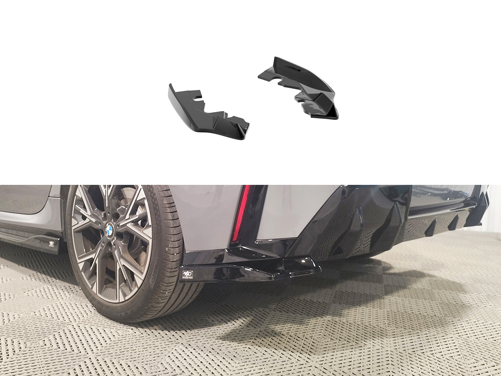 Rear Side Splitters BMW 1 Series F70 M-Pack Πίσω Γωνίες BMW 1 Series F70 M-Pack