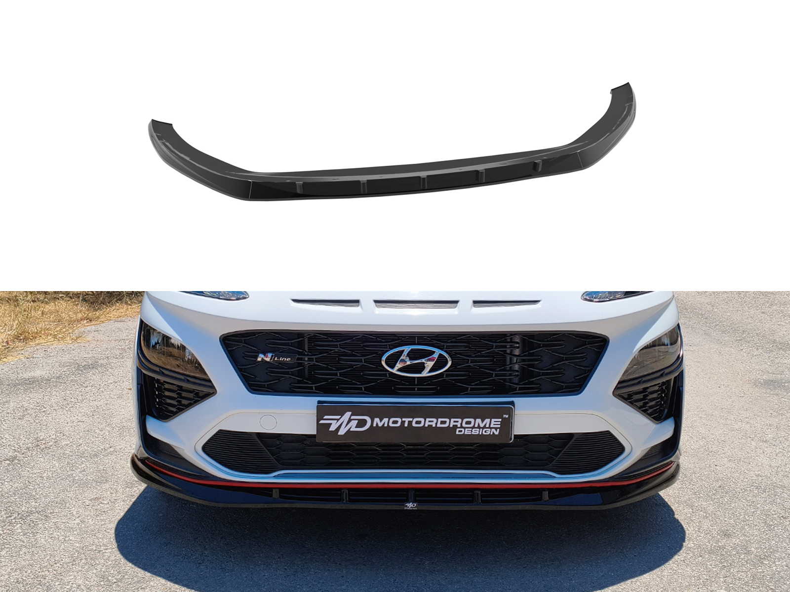 Front Splitter Hyundai Kona Ν / N-Line Mk1 Facelift Εμπρός Σπλίτερ Hyundai Kona Ν / N-Line Mk1 Facelift