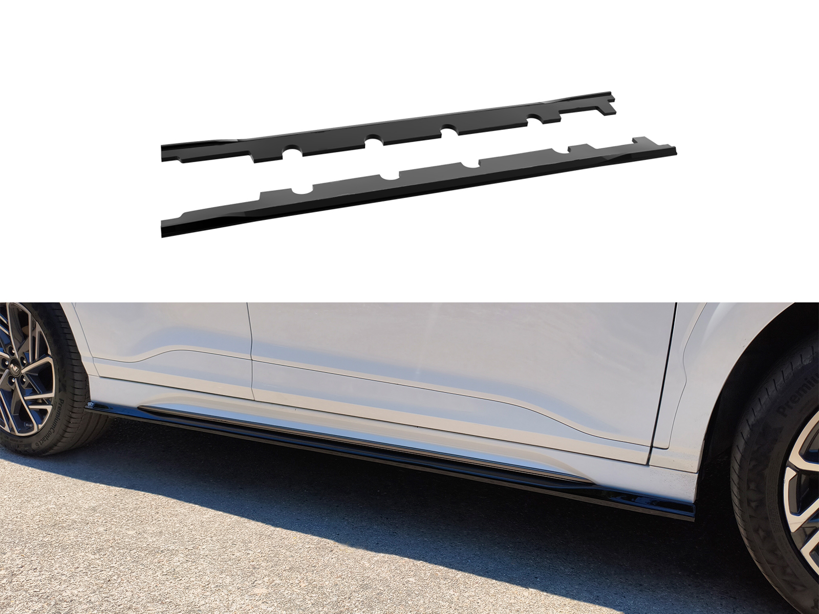 Side Skirts Extensions Hyundai Kona N / N-Line Mk1 Facelift Επιπρόσθετα Μαρσπιέ Hyundai Kona N / N-Line Mk1 Facelift