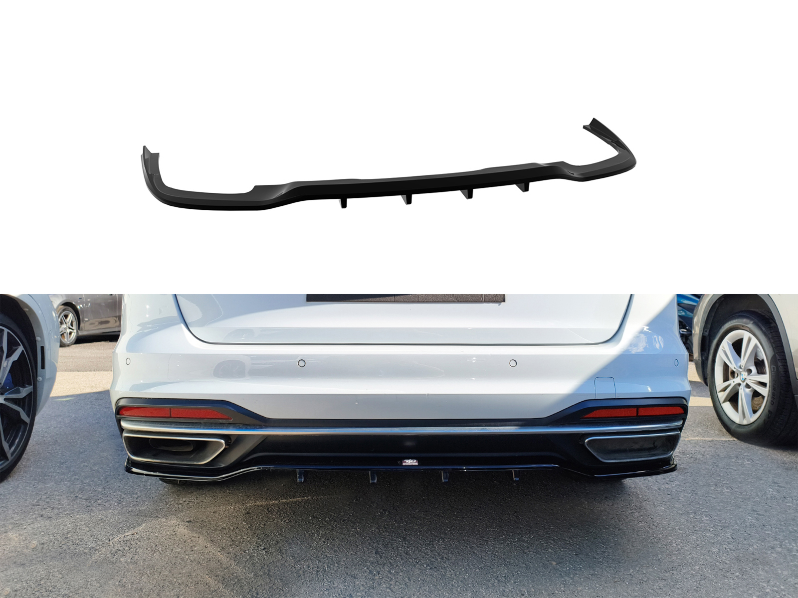 Rear Splitter Audi A4 B9 Facelift Avant Πίσω Σπλίτερ Audi A4 B9 Facelift Avant