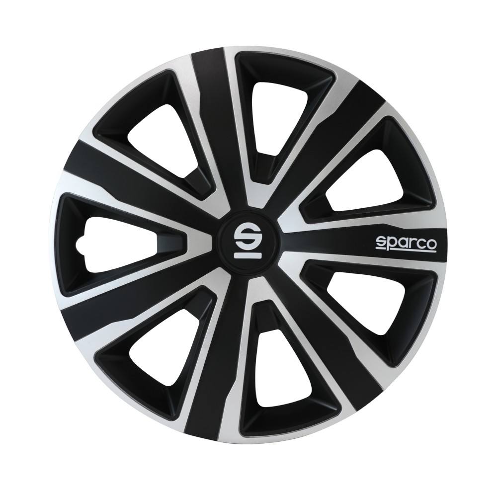 Τάσια Τροχών Palermo 14'' μαύρο-ασημί 4τμχ Sparco Τάσια Τροχών Palermo 14'' μαύρο-ασημί 4τμχ Sparco