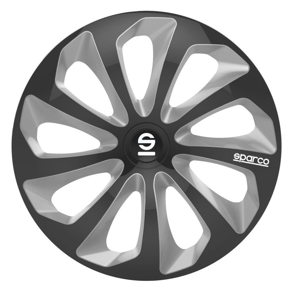 Τάσια Τροχών Sicilia 14'' μαύρο- ασημί 4τμχ Sparco Τάσια Τροχών Sicilia 14'' μαύρο- ασημί 4τμχ Sparco