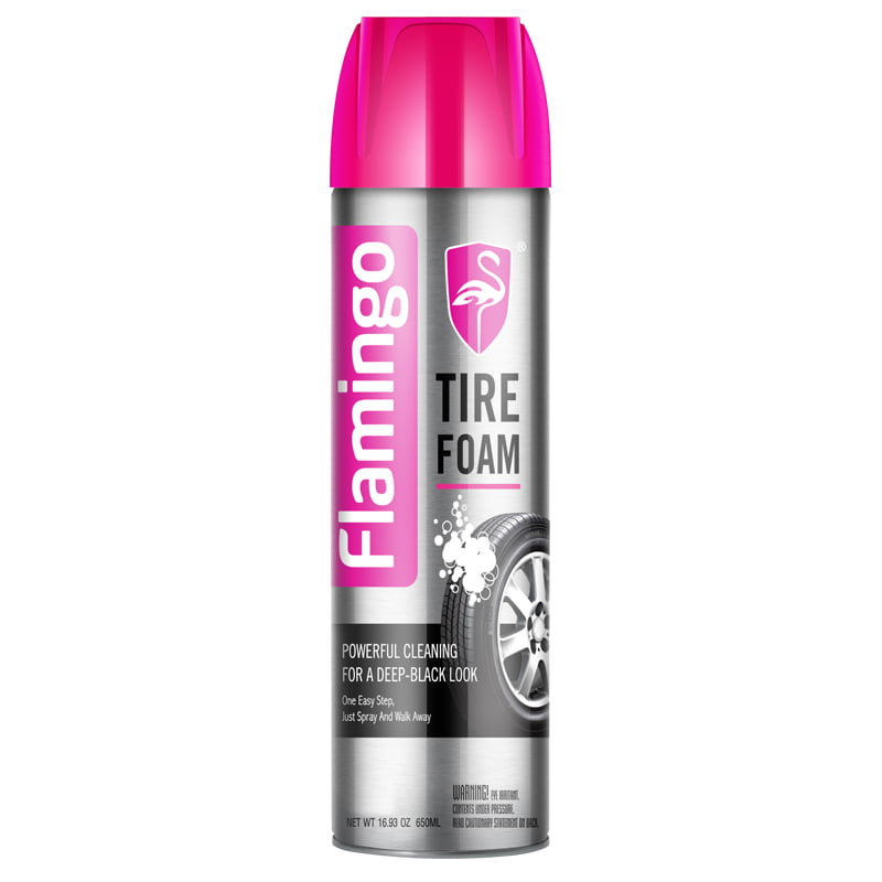 FLAMINGO Γυαλιστικό & Συντήρηση Ελαστικών – Αφρός 650ml FLAMINGO Γυαλιστικό & Συντήρηση Ελαστικών – Αφρός 650ml - Image 1