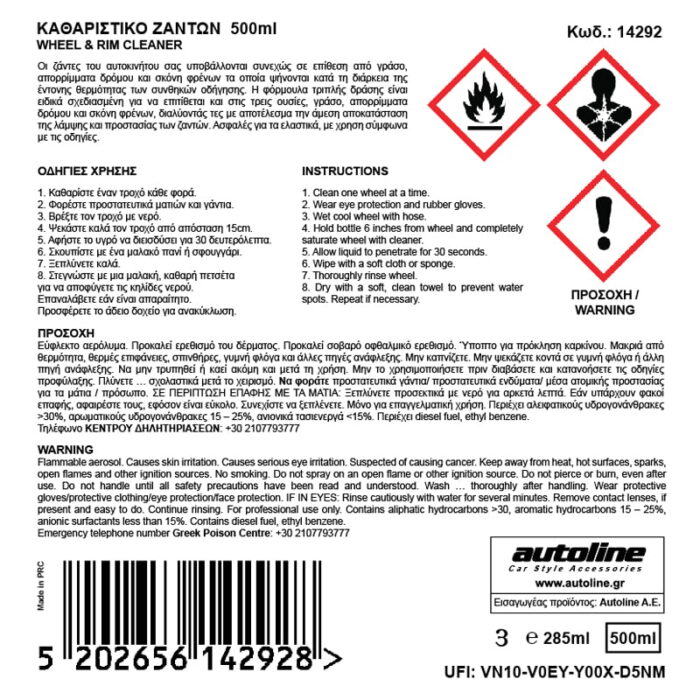 FLAMINGO Καθαριστικό Ζαντών – SPRAY 500ml - Image 2
