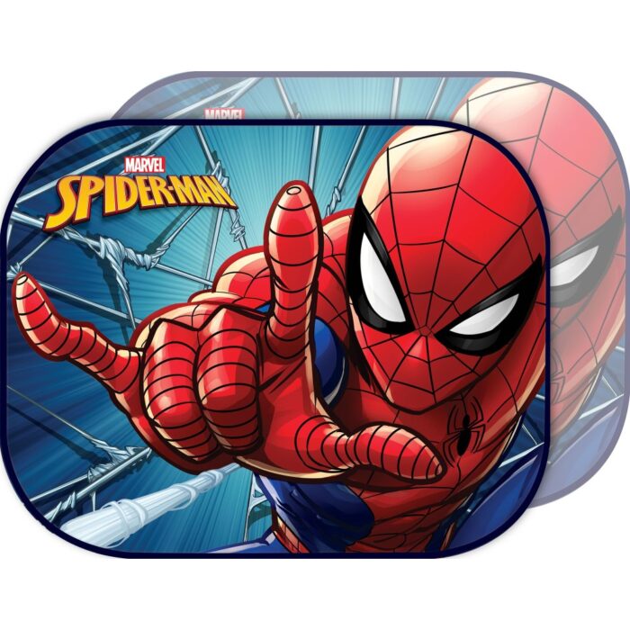 Ηλιοπροστασία Αυτοκινήτου με βεντούζα 44x35cm Spiderman 2τμχ Colzani