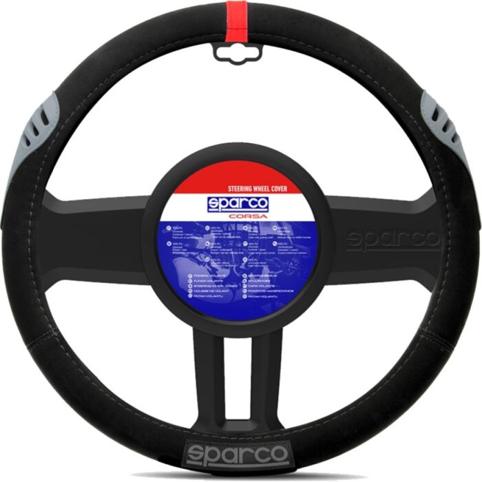 Κάλυμμα Τιμονιού Συνθετικό Sport Line κόκκινο 1τμχ Sparco