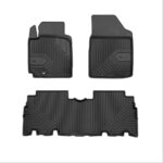 Πατάκια Αυτοκινήτου No77 Σκαφάκια για Toyota Yaris Verso 1999-2005 3τμχ Frogum