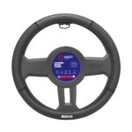 Κάλυμμα Τιμονιού Συνθετικό μαύρο 1τμχ Sparco