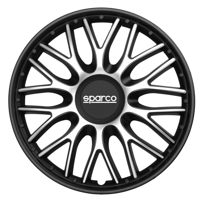 Τάσια Τροχών Roma 15'' ασημί- μαύρο 4τμχ Sparco